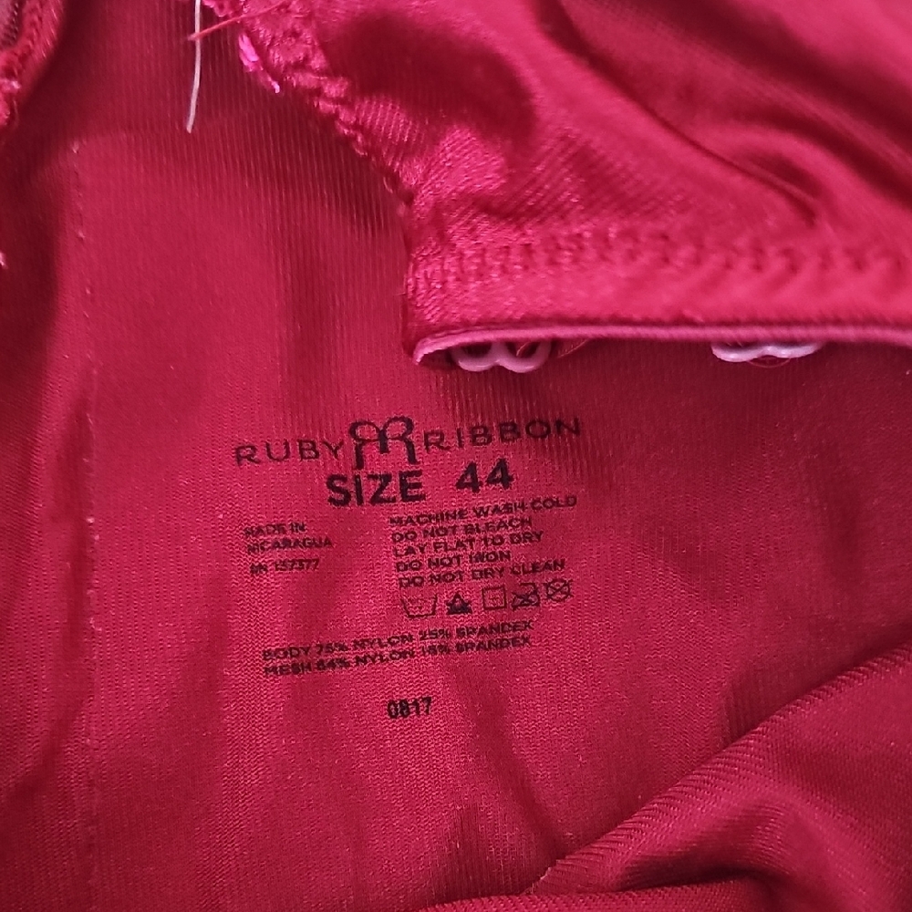 Ruby Ribbon Red Satin Camisole - Picture 6 of 9